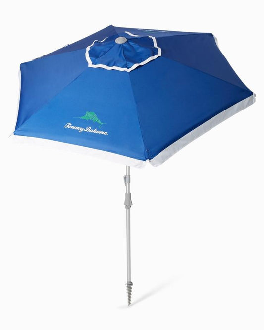 Beach &amp; Home Umbrellas &amp; Coolers | Tommy Bahama Tommy Bahama Wavy Marlin Beach Umbrella Navy