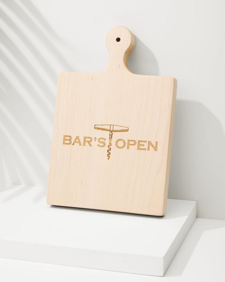 Beach &amp; Home Drinkware &amp; Bar | Tommy Bahama Bar's Open Artisan Maple Wood Board Natural