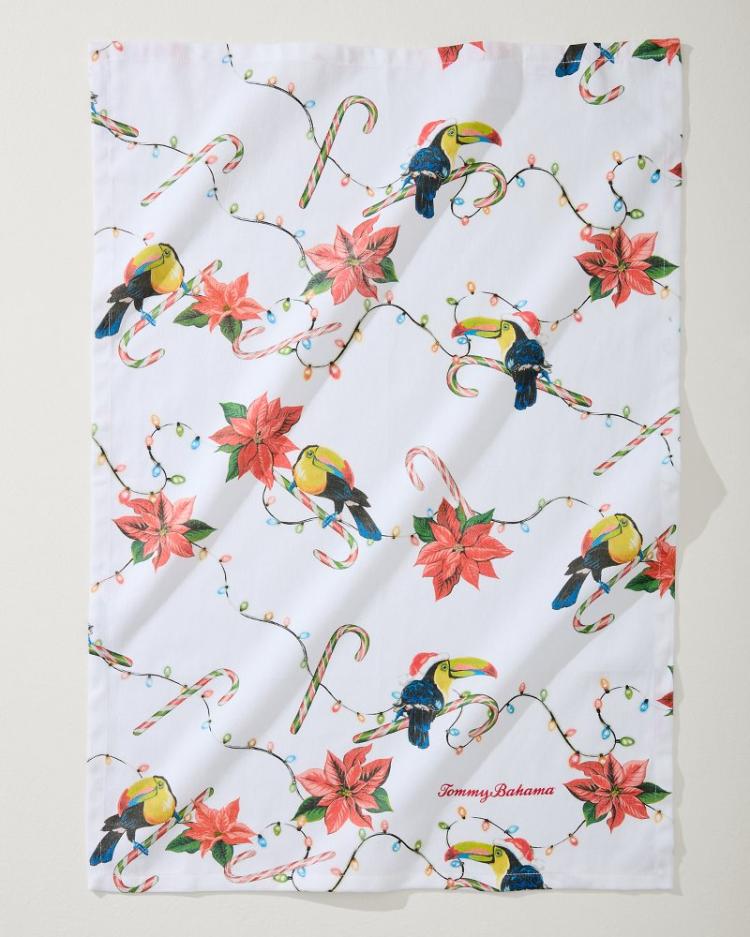 Beach &amp; Home Drinkware &amp; Bar | Tommy Bahama Santa's Toucan Bar Towel Multicolor