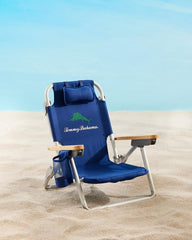 Beach &amp; Home Beach Chairs | Tommy Bahama Tommy Bahama Kids' Wavy Marlin Backpack Beach Chair Navy