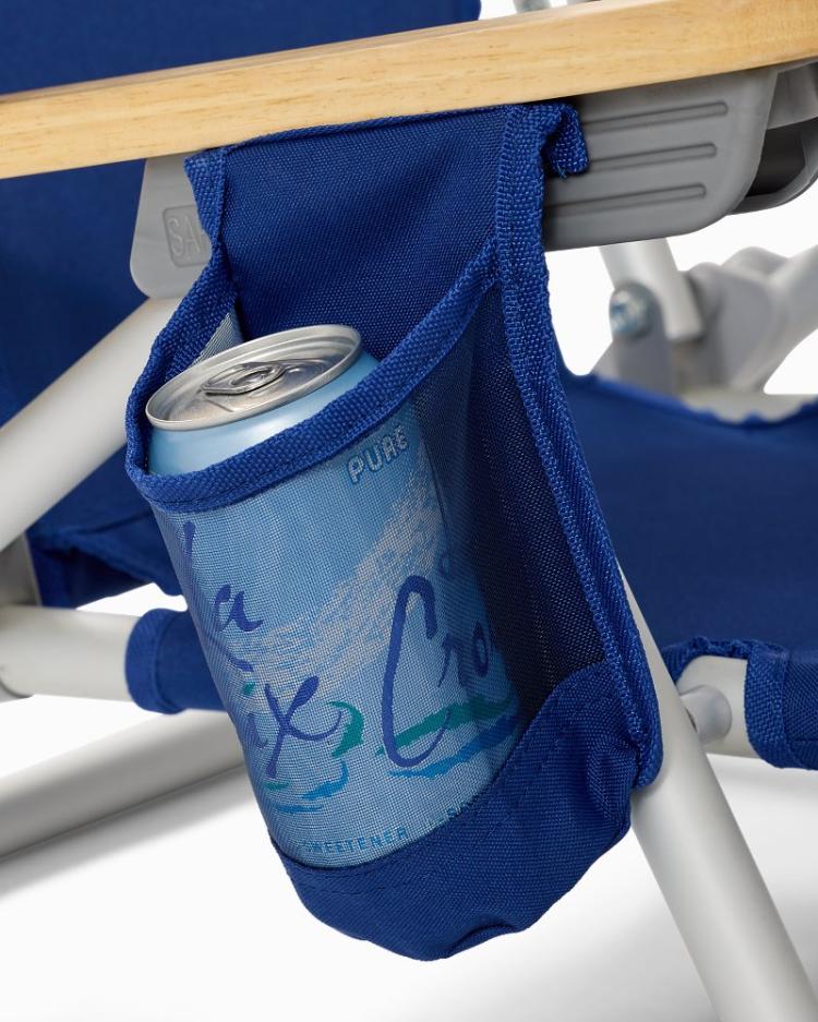 Beach &amp; Home Beach Chairs | Tommy Bahama Tommy Bahama Kids' Wavy Marlin Backpack Beach Chair Navy