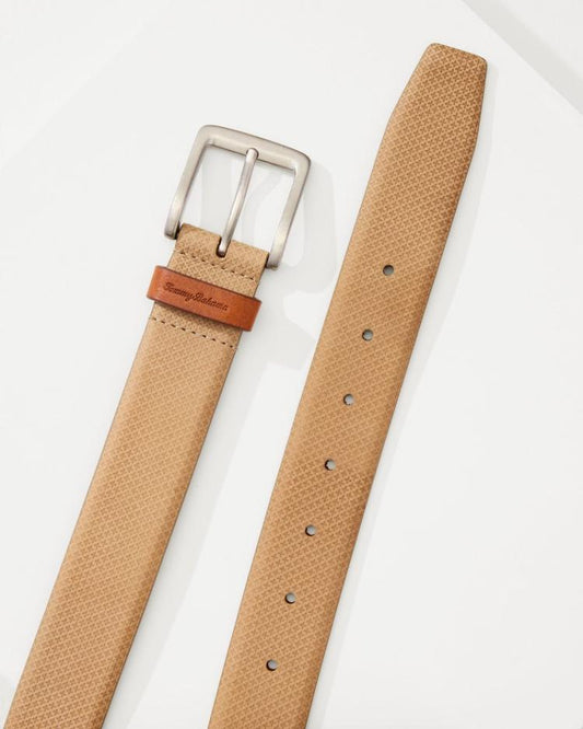 Men Belts | Tommy Bahama Embossed Nubuck Belt Khaki