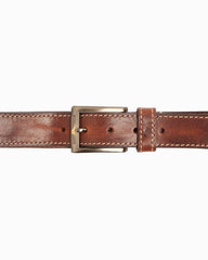 Men Belts | Tommy Bahama Heavy Stitch Leather Belt Brown