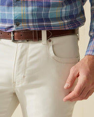 Men Belts | Tommy Bahama Heavy Stitch Leather Belt Brown