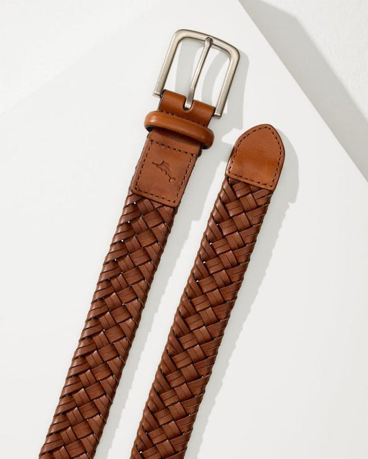 Men Belts | Tommy Bahama Stretch Braid Belt Tan