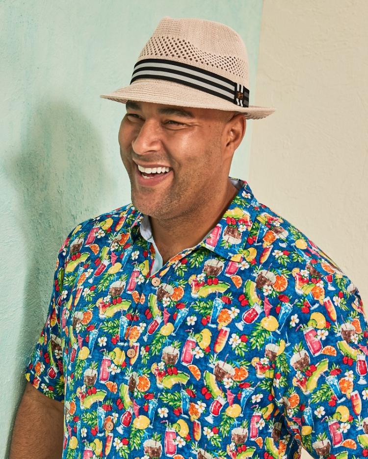 Men Hats &amp; Caps | Tommy Bahama Berle Packable Braid Hat Vanilla