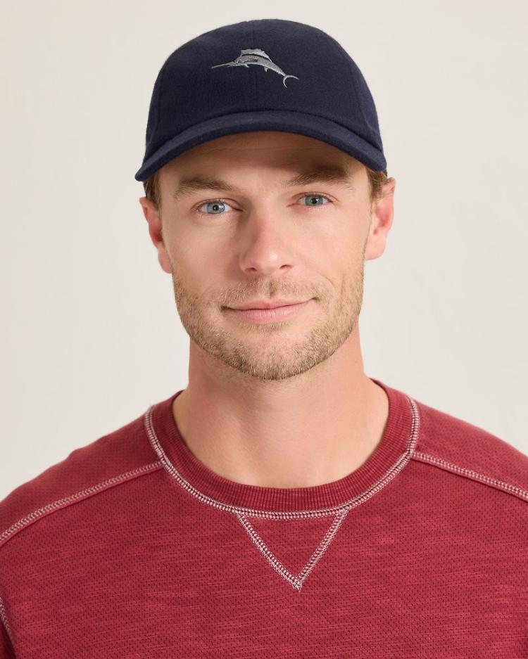 Men Hats &amp; Caps | Tommy Bahama Cashmere Packable Marlin Cap Navy