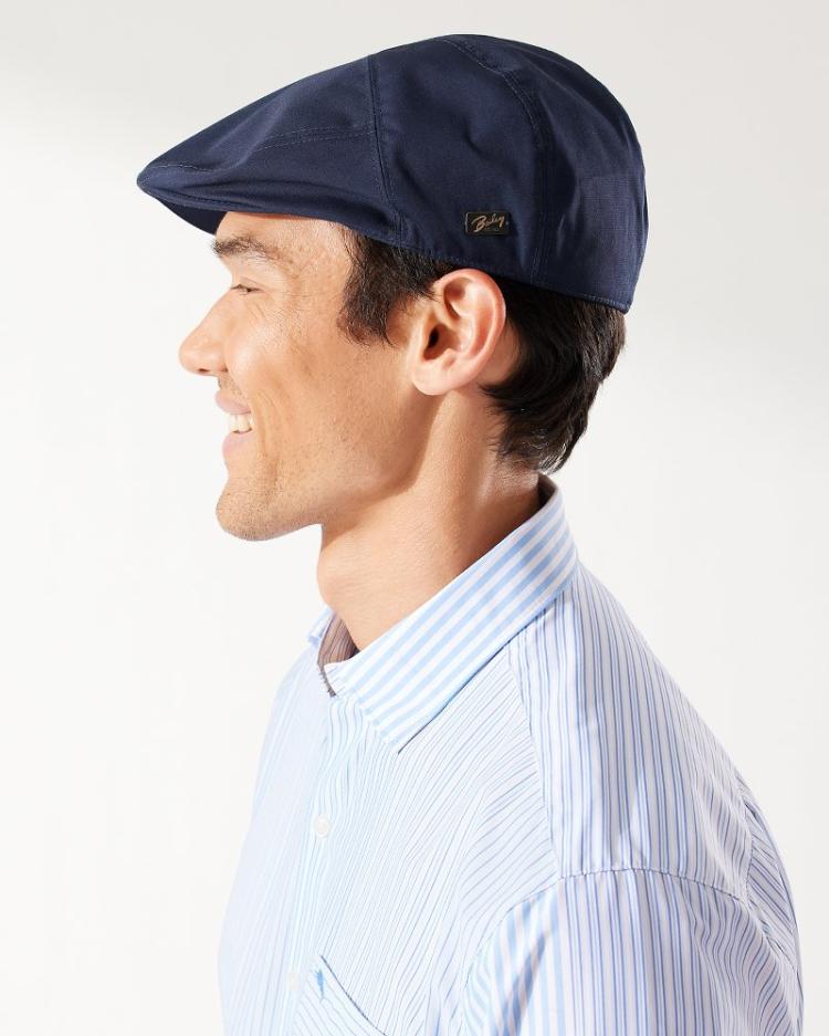 Men Hats &amp; Caps | Tommy Bahama Graham Packable Flat Cap Navy