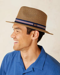 Men Hats &amp; Caps | Tommy Bahama Hester Packable Braid Hat Copper
