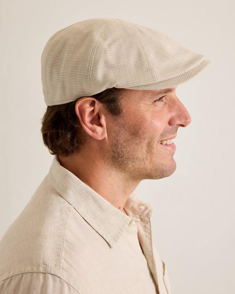 Men Hats &amp; Caps | Tommy Bahama Jeth 8-Panel Cap Chalk Plaid