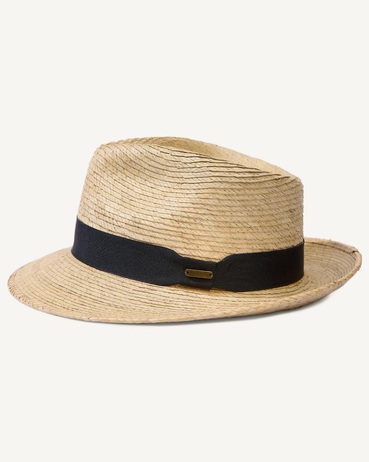 Men Hats &amp; Caps | Tommy Bahama Mid-Brim Trilby Fedora Hat Ivory