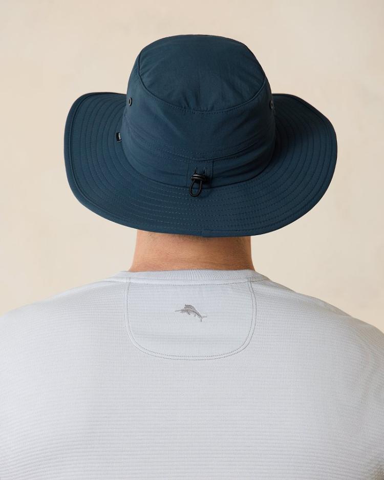 Men Hats &amp; Caps | Tommy Bahama Overland Packable Mid-Brim Hat Navy