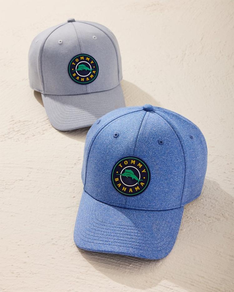 Men Hats &amp; Caps | Tommy Bahama Par For Course Marlin Packable Cap Grey Heather
