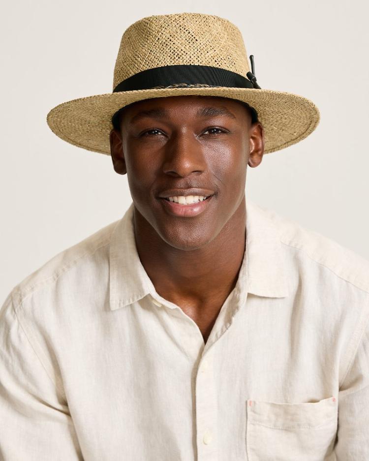 Men Hats &amp; Caps | Tommy Bahama Verrett Seagrass Hat Natural