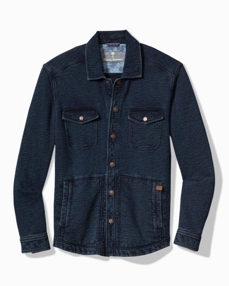 Men Jackets &amp; Outerwear | Tommy Bahama Indigo Paradise CPO Shirt Jacket Indigo