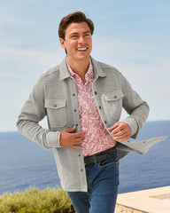 Men Jackets &amp; Outerwear | Tommy Bahama Trinidad CPO Shirt Jacket Smoke Grey