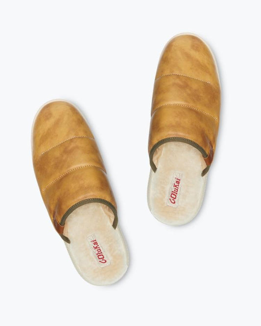 Men Loungewear &amp; Pajamas | Tommy Bahama OluKai® Mua 'Ili Scuff Slippers Golden Sand