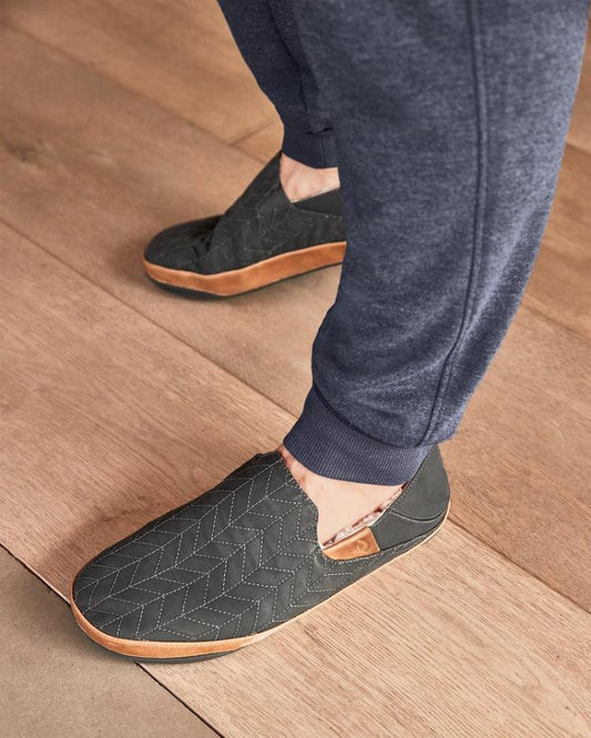 Men Loungewear &amp; Pajamas | Tommy Bahama OluKai® Hanohano Slippers Dark Shadow