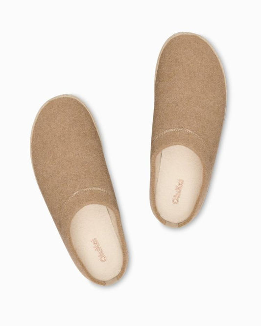 Men Loungewear &amp; Pajamas | Tommy Bahama OluKai® Hāmani Hulu Felt Mules Oatmeal