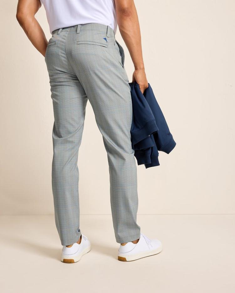 Men Pants &amp; Chinos | Tommy Bahama On Par Island Driver Flat-Front IslandZone® Pants Metallic Silver