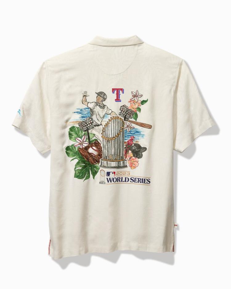 Men Shirts | Tommy Bahama 2023 MLB® World Series™ Silk Camp Shirt Texas_rangers