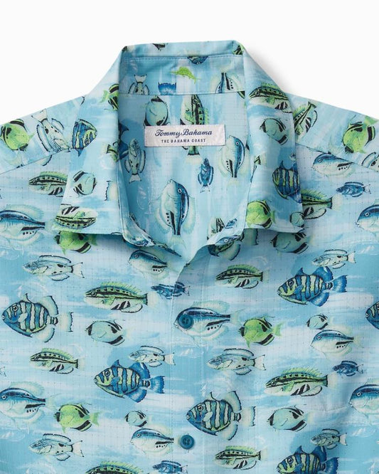 Men Shirts | Tommy Bahama Bahama Coast Fintastic IslandZone® Shirt Tidal Lagoon
