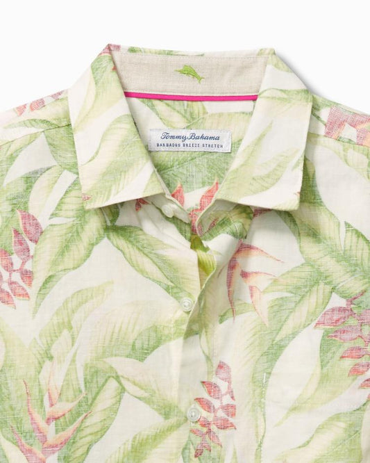 Men Shirts | Tommy Bahama Barbados Breeze Calypso Fronds Shirt White