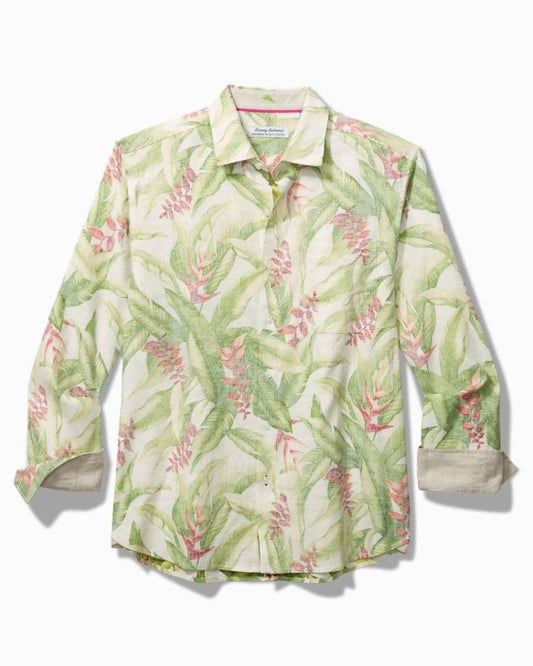 Men Shirts | Tommy Bahama Barbados Breeze Calypso Fronds Shirt White