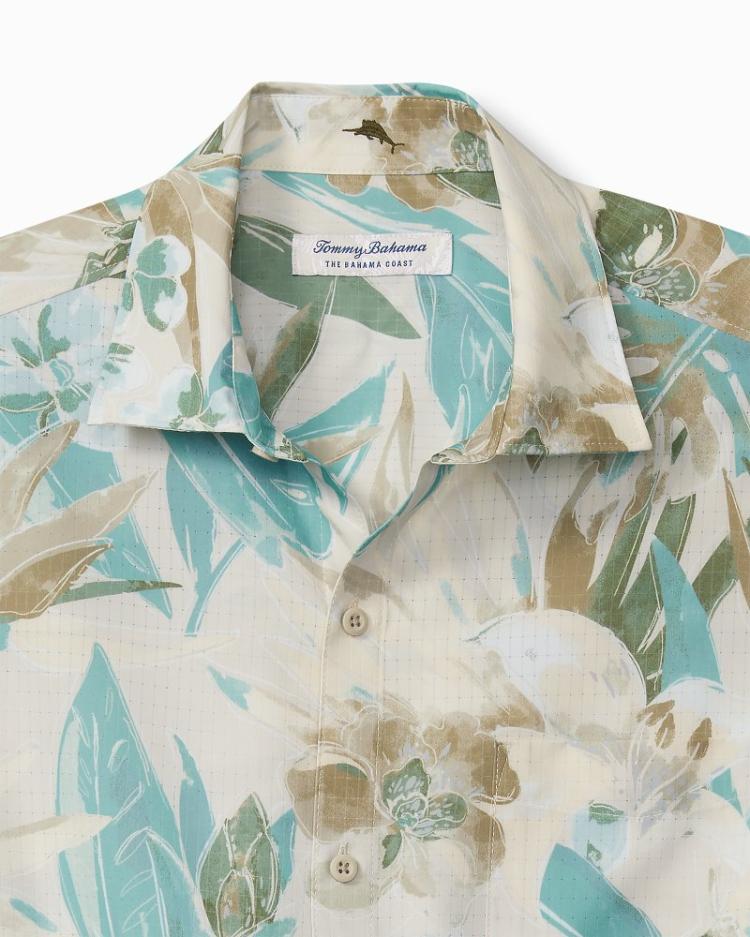 Men Shirts | Tommy Bahama Big &amp; Tall Bahama Coast Jungle Haven IslandZone® Shirt Warm Mist