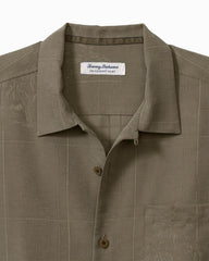 Men Shirts | Tommy Bahama Big &amp; Tall Coconut Point Palm Isle IslandZone® Camp Shirt Desert Island Green
