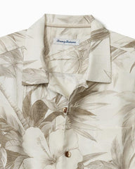 Men Shirts | Tommy Bahama Big &amp; Tall Flora Oasis IslandZone® Camp Shirt Pure Khaki