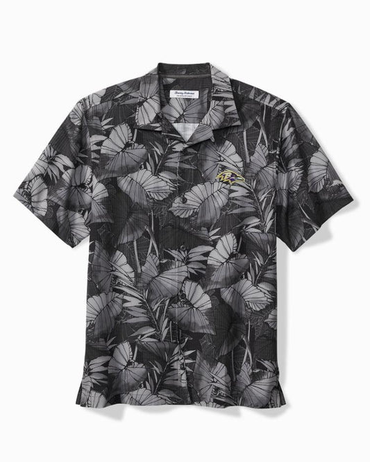 Men Shirts | Tommy Bahama Big &amp; Tall NFL Bahama Coast Nuevo Fronds IslandZone® Shirt Baltimore_ravens