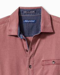 Men Shirts | Tommy Bahama Big &amp; Tall Ocean Wash Twill Long-Sleeve Shirt Ruby Wine