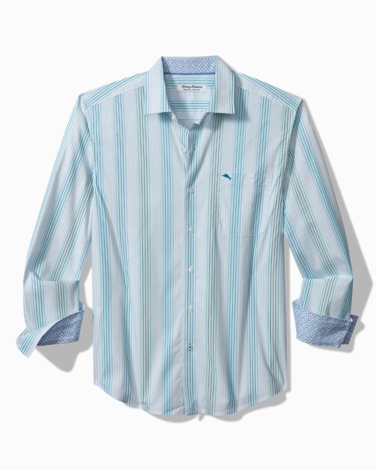 Men Shirts | Tommy Bahama Big &amp; Tall Sarasota Stretch Seaview IslandZone® Shirt Gulf Shore