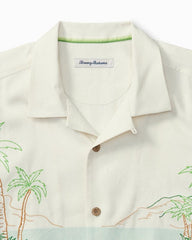 Men Shirts | Tommy Bahama Bloom With A View Silk Camp Shirt Continental