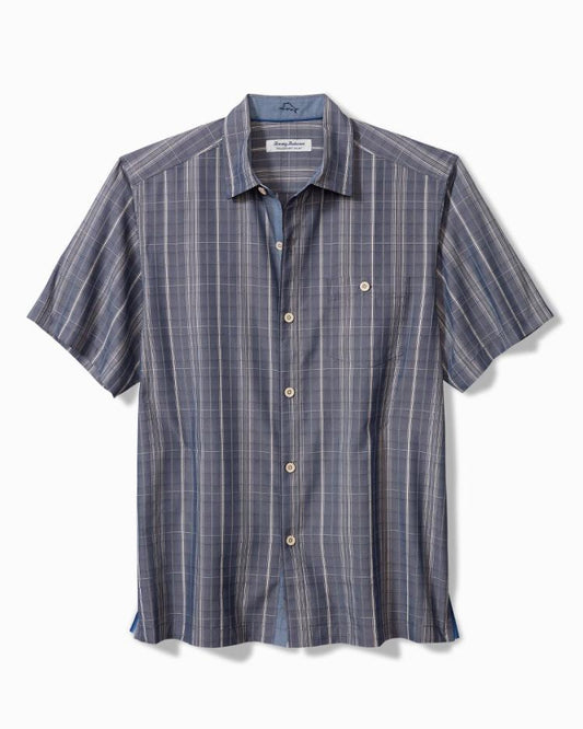 Men Shirts | Tommy Bahama Coconut Point Samba Stripe IslandZone® Camp Shirt Island Navy