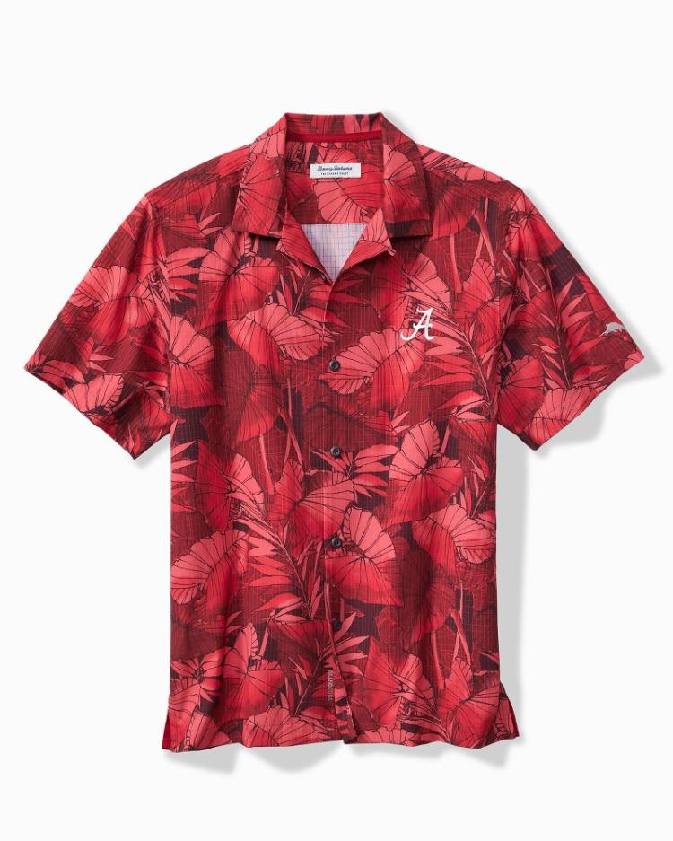 Men Shirts | Tommy Bahama Collegiate Bahama Coast Nuevo Fronds Shirt Alabama