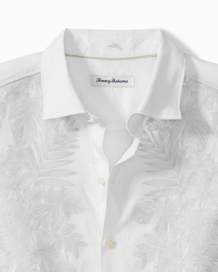 Men Shirts | Tommy Bahama Down The Isle Long-Sleeve Linen Shirt White