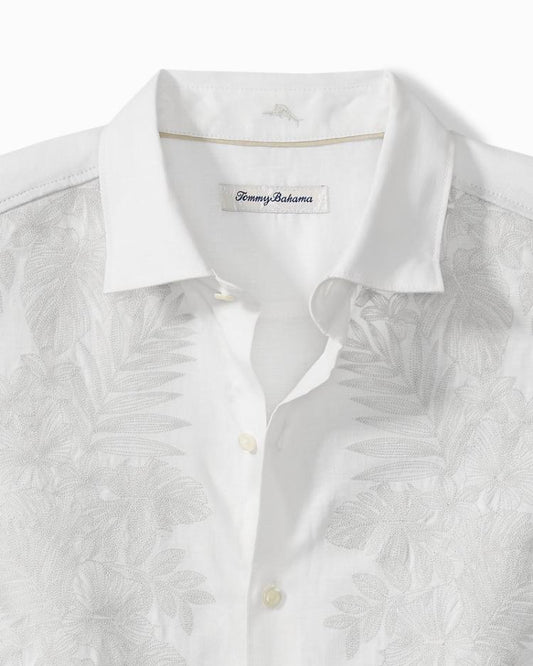 Men Shirts | Tommy Bahama Down The Isle Long-Sleeve Linen Shirt White