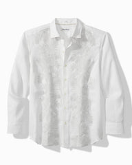 Men Shirts | Tommy Bahama Down The Isle Long-Sleeve Linen Shirt White