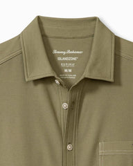 Men Shirts | Tommy Bahama Emfielder IslandZone® Knit Short-Sleeve Shirt Tea Leaf
