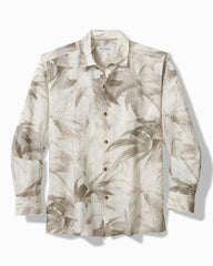Men Shirts | Tommy Bahama Flora Oasis Long-Sleeve Linen Shirt Pure Khaki