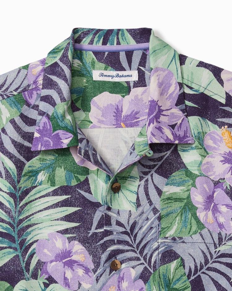 Men Shirts | Tommy Bahama Fridas Garden Silk Camp Shirt Coastline