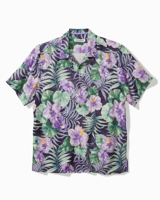 Men Shirts | Tommy Bahama Fridas Garden Silk Camp Shirt Coastline