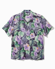 Men Shirts | Tommy Bahama Fridas Garden Silk Camp Shirt Coastline