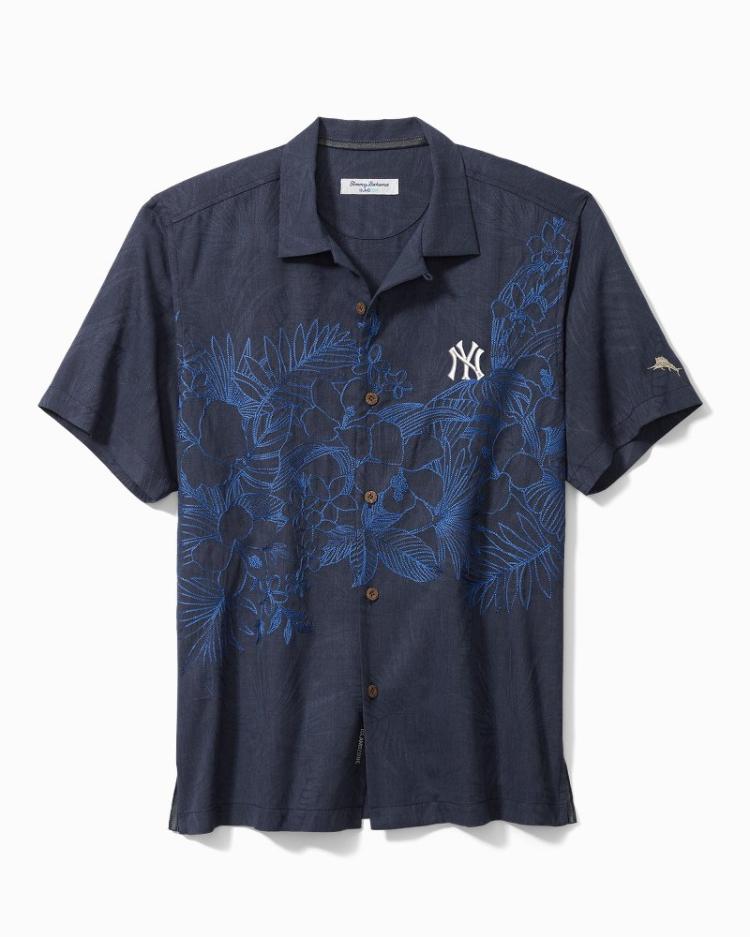 Men Shirts | Tommy Bahama MLB® Game Day Lei IslandZone® Camp Shirt New_york_yankees