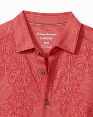 Men Shirts | Tommy Bahama Palm Coast Cascade Vines IslandZone® Knit Shirt Dark Havana