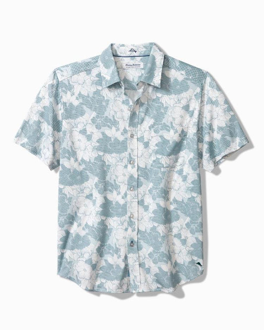 Men Shirts | Tommy Bahama San Lucio Cali Blooms Knit Stretch Shirt Seven Seas