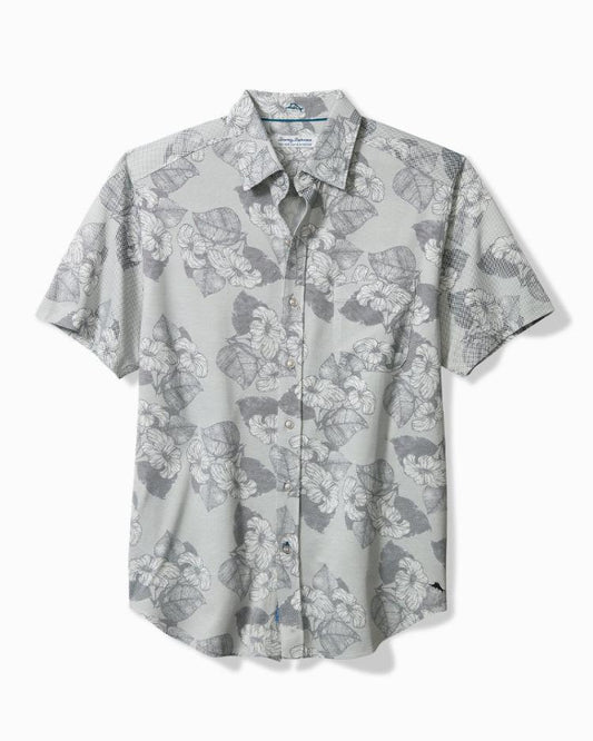 Men Shirts | Tommy Bahama San Lucio Harbor Garden Knit Stretch Shirt Ash Grey