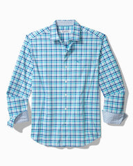 Men Shirts | Tommy Bahama Sarasota Stretch St. Kitts Check IslandZone® Shirt Cobalt Craze